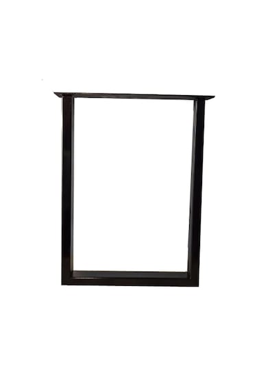 Bin1Fırsatt Metal Ayak Ahşap Masif Kütük Orta Yan Zigon Sehpa Bank Ayağı