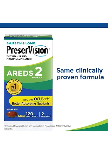 usch + Lomb Preservision Areds 2 Göz Vitamini 120 Kapsül