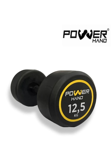 Powerhand 12,5 Kg Pro Black Series Profesyonel Kauçuk Dambıl