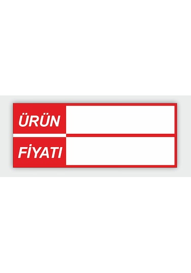 Silinebilir Pvc Kaplamalı Etiketi Raf Önü Etiketi 30'Li Paket