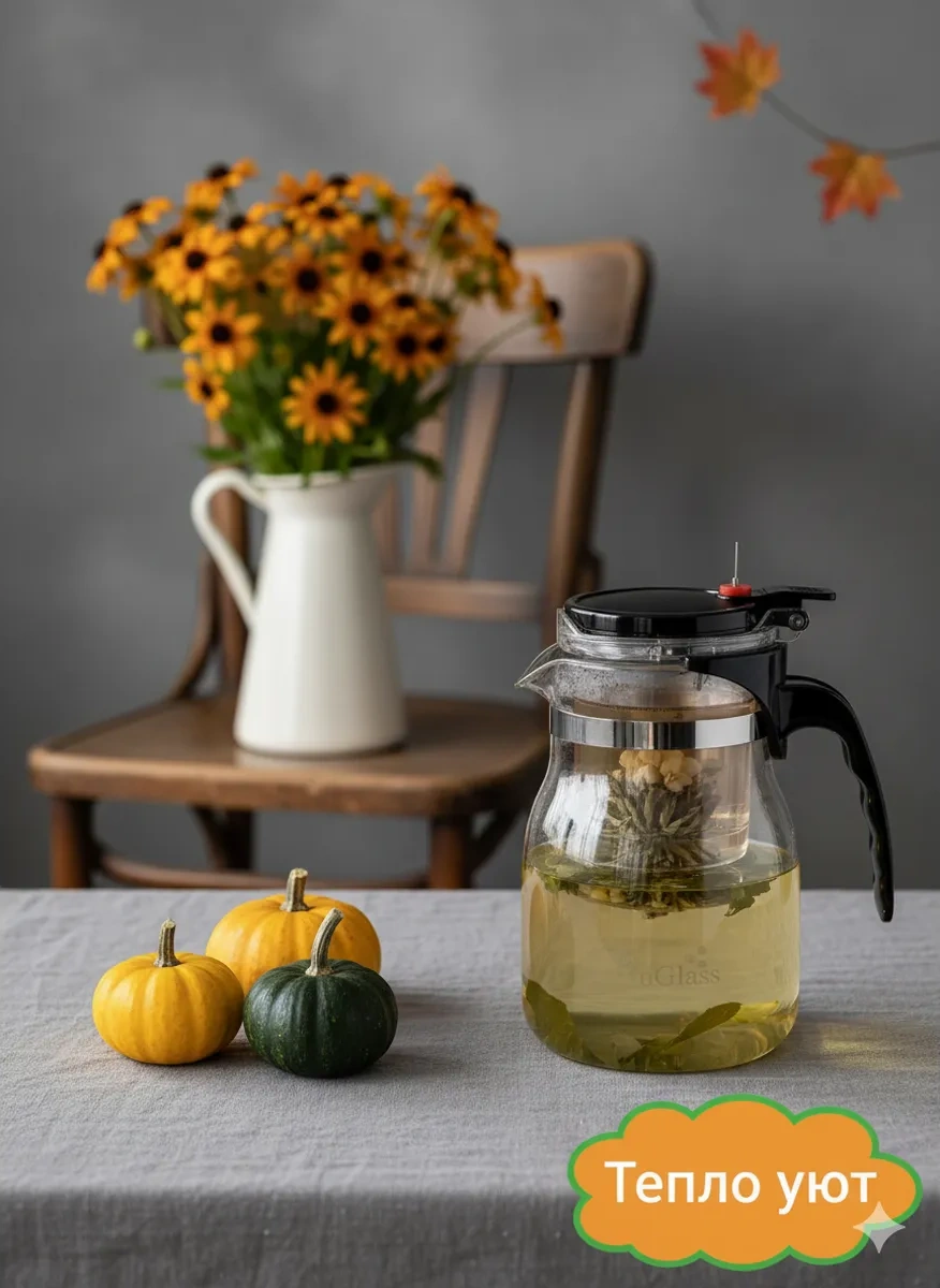 Cnglass 750 Ml Demleme Tabaklı Tianjin Siyah Demlik 7285402 Beyaz