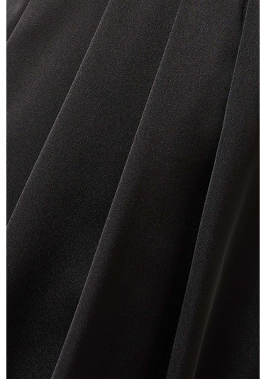 Eegen Studio Linen Karışımlı Geniş Paça Pantolon Şık, Konforlu Ve Modern Tasarım Siyah