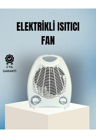 Techmrt Fanlı Elektrikli Isıtıcı 3 Kademeli Isı Ayarı Ve Güvenli Kullanım