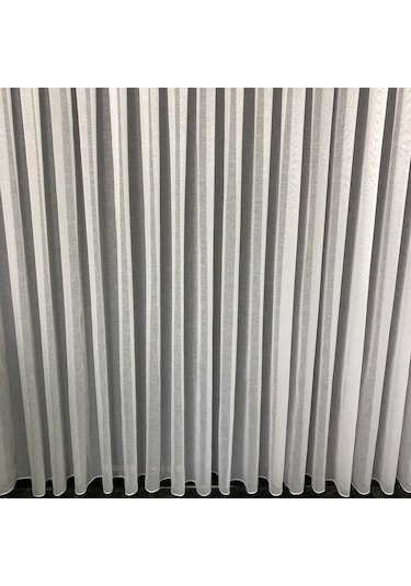 Işıltı Simli Naturel Keten Tül Perde 4 Farklı Renk