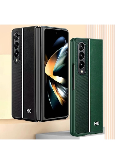 Samsung Galaxy Z Fold 4 Kılıf Hbc-155 Lizbon Kapak - Derin Mor