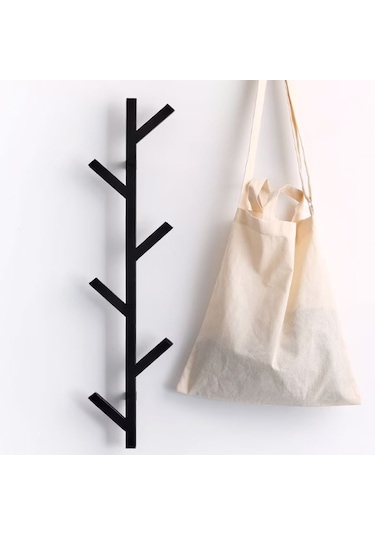Portmanto Elbise Çanta Askılık Duvar Askılık Konfeksiyon Askısı Siyah