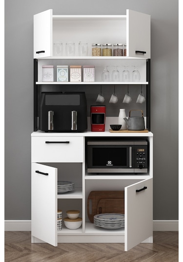 Ervin Kahve Köşesi Tek Kapaklı Airfry Kiler Dolabı Çok Amaçlı Erzak Dolabı Beyaz Beyaz Ervin Kahve Köşesi Tek Kapaklı Airfry Kiler Dolabı Çok Amaçlı Erzak Dolabı Beyaz Beyaz