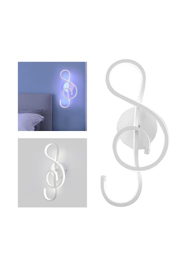 Suntek Pvc Duvar Lambası Başucu Aplik Işık Kapalı Koridor Beyaz Beyaz Işık