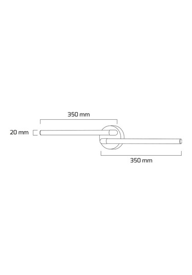 Goya 12w Dekoratif Led Aplik - 4209 - Krom