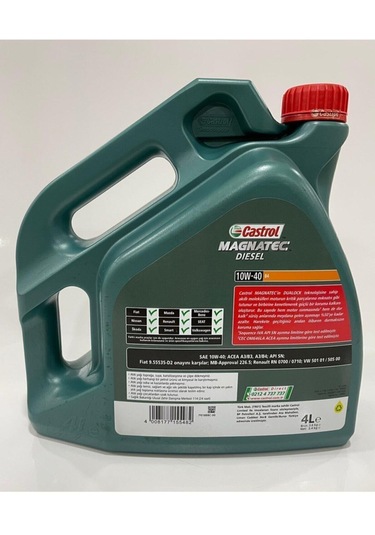 Castrol Magnatec 10W-40 Dıesel 4 Lt 2021 Tarihli 7699429691583