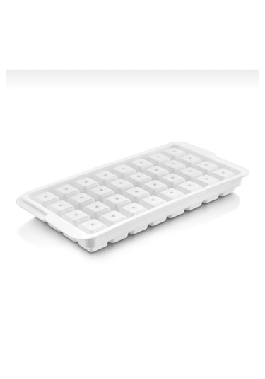 Rotanev 32 Hazneli Kare Buz Kalıbı Kapaklı Kare Şekilli Buz Kalıbı Kahve Kokteyl Sunum Buz Kalıbı Çok Renkli