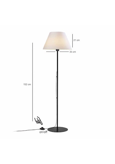 Homing Mono Metal Lambader Ekru Krem Başlık 241801