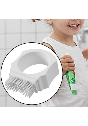 Suntek Çocuklar Parmak Diş Fırçası Taşınabilir Beyaz