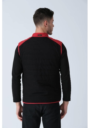 Alexandergardı Renk Detaylı Yelek E25-605yelek Kırmızı