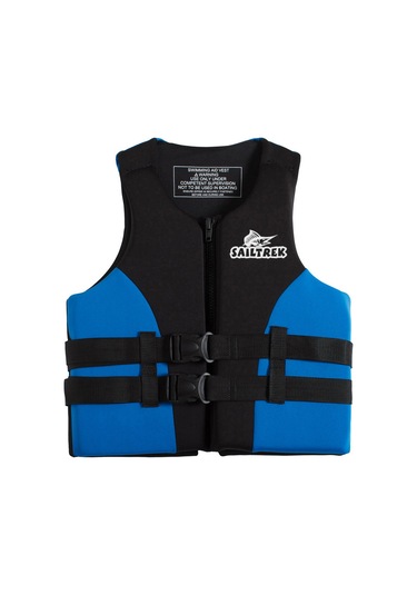 Springsun Yazıcı Korumalı Su Geçirmez Neopren Kayık Ve Balıkçılık Kurtarma Yeleği M Beden Mavi