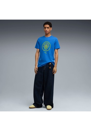 Puma Manchester Cıty Ftblculture Erkek Tişört 782671 23 Mavi
