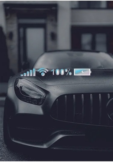 Şarj Yüzdesi Hologram Sticker Folyo