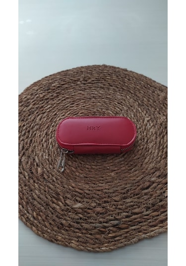 Hky Yüksek Kalite Unisex Anahtarlık Kırmızı + Çakmak