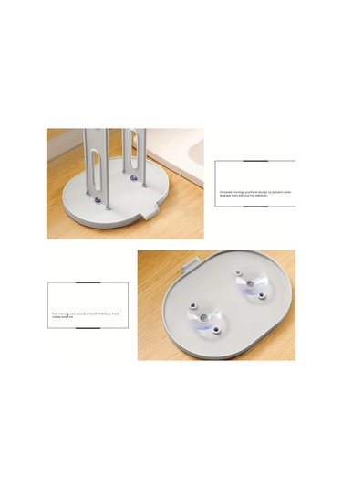 Elmpaly Beyaz Kurutma Askısı Mutfak Banyo Eldiven Havlu Saklama Rafı Beyaz