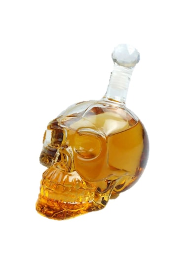 Periboia 1000 Ml Crystal Head Kuru Kafa İçki Şişesi