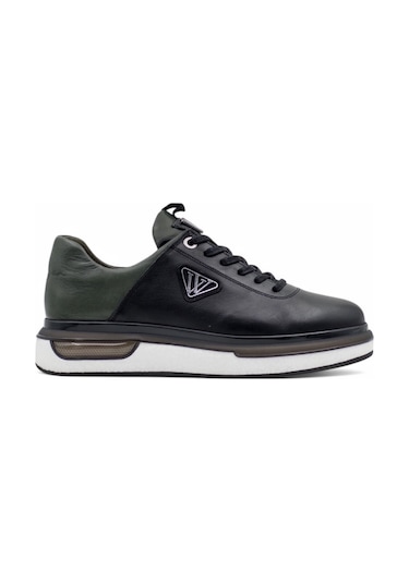 Voyager M057 Hakiki Deri Erkek Sneaker Siyah