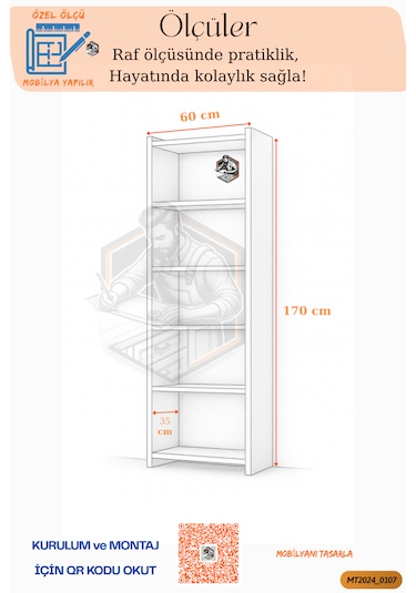 Tamamı Mdf Çok Amaçlı 3 Kapaklı Açık Raflı Mini Fırın Dolabı