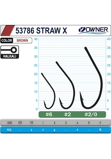 Owner 53768 Straw X Brown İğne