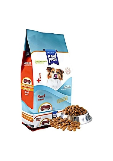 Paw Paw Biftekli Yetişkin Köpek Maması 15 KG