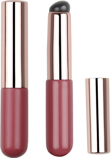 Shineyee Yumuşak Silikon Ruj Fırçası - Hassas Uygulama Ve Karıştırma İçin Taşınabilir Makyaj Aracı