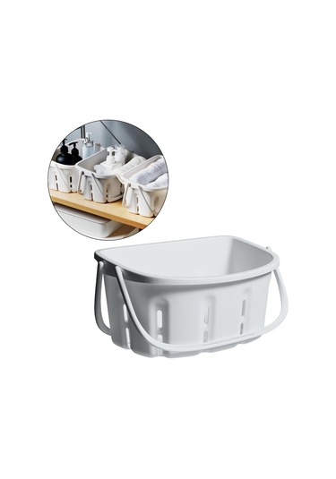 Suntek Yurt Banyo Açık Gri Için Plastik Duş Caddy Tote Diğer