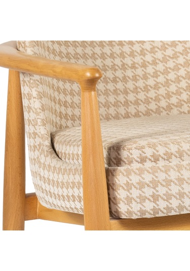 Rondic Kumaş Berjer Kahverengi Kazayağı Kahverengi - Kazayağı