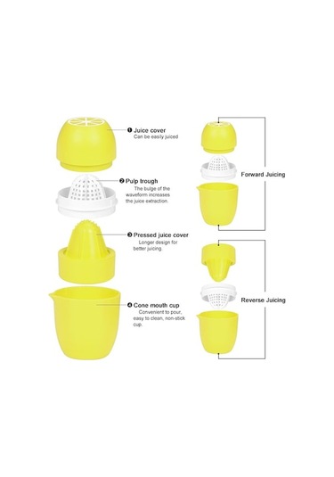 Jialan Limon Sıkacağı, Manuel Meyve Sıkacağı, Limon Şeklinde, Fa Çok Renkli