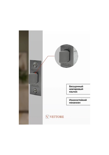 Vettore Kapı Mandalı İç Mekan Plastik Grafit 194977340