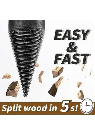 Pazly 4 Parça Yüksek Performanslı Odun Bölme Matkap Ucu Seti - Kolay Kullanım, Hızlı Ayrım