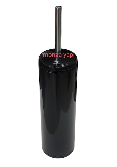 Primanova Cigo Çelik Çöp Kovası Soft Ve Wc Tuvalet Fırçası Siyah