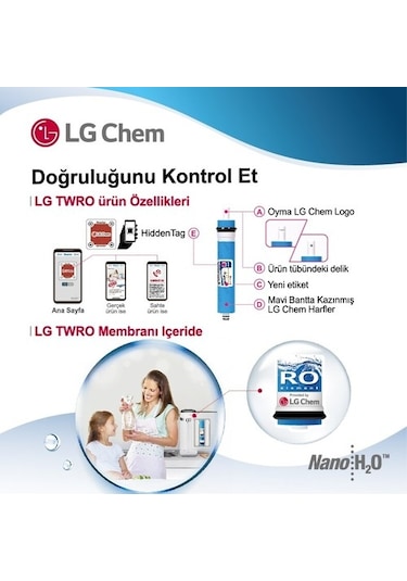 Su Arıtma Cihazı Filtre Seti Lgkuno Membranlı Aqualine 8 Aşamalı (540262196)