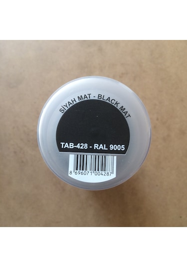 Selsil Sprey Tampon Boyası Mat Siyah Boya 400 ML
