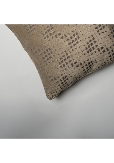 Sezyon Riva Desenli 50 50 Açık Kahverengi Kırlent Kılıfı Açık Kahverengi