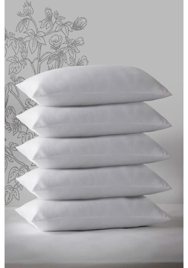 5 Adet Yastık 50 x 70 1000 G-1KG Antialerjik Boncuk Silikon Yastık