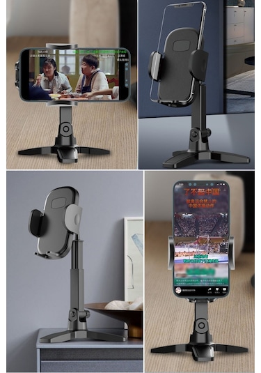Dumles Masaüstü Telefon Standı 360 Derece Dönebilen Başlıklı Ayaklı Telefon Tripodu