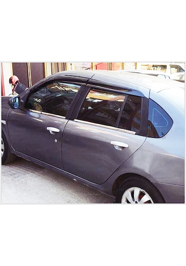 Renault Clio 3 Symbol Krom Cam Çıtası 4 Prç. 2009-2013 P. Çelik