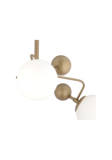 Florit 3'lü Eskitme Beyaz Camlı Modern Mutfak Yatak Odası Salon Avize