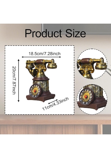 Suntek Telefon Modeli Büyük Yaratıcı Reçine Vintage Döner H