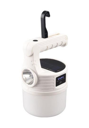 Ccgloball Güneş Kamp Lambası, Açık Hava Kamp Lambası, Şarj Edilebilir Lamba, Led Ampul Lambası Beyaz