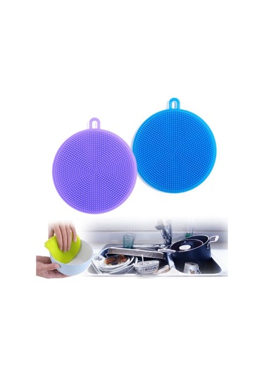 Zmc Bilişim 2'li Kir Tutmaz Tırtıklı Yüzey Bulaşık Yıkama Pedi