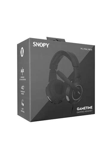 Snopy Sn-8800, Gametıme, Kablolu, 3.5mm Jac, Bilgisayar, Ps4, Xbox Gaming, Mikrofonlu, Kulaklık Siy
