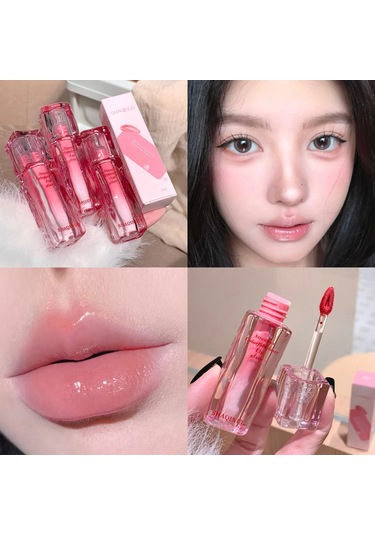 Su Parlatıcı Ayna Dudak Sır Nemlendirici Dolgun Dudaklar Renkli Bardağa 02 3ml Pembe