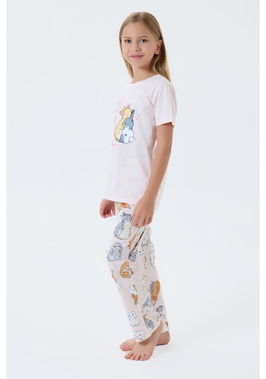 Rolypoly Kız Çocuk Pembe Pijama Takım 5274-49651 Pembe