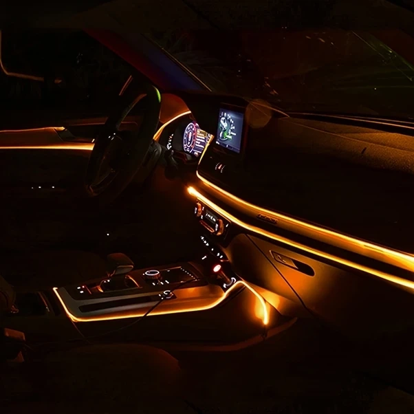 Trendooze Turcoshop11 1 Adet Led Neon Araç İç Dekorasyon Işığı 118.11 İnç Araç İçi Aydınlatma