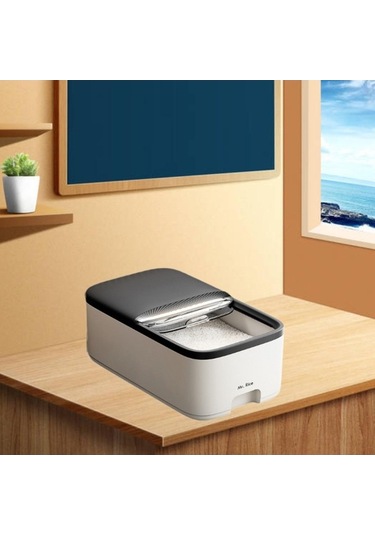 Pazly Tozu Suntek Saklama Maması L Kedi Kabı Gıda Ev Çamaşır Bx Gri